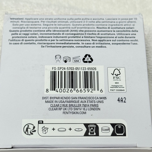 CHERRY DUB BLAH 2 BRIGHT 5% AHA FACE MASK - NEW - Picture 4 of 4